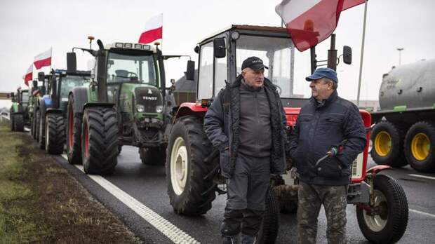 Польские фермеры заблокировали КПП на границе с Украиной