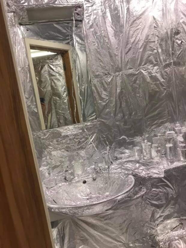 Солдатский розыгрыш с фольгой