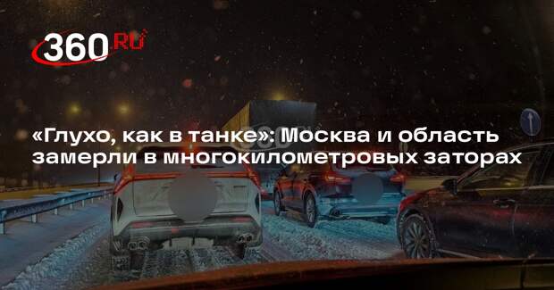 На Домодедовском шоссе образовались многочасовые пробки из-за буксующих фур