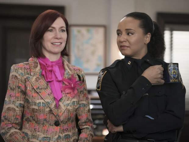 Carrie Preston as Elsbeth Tascioni and Carra Patterson as Kaya Blanke