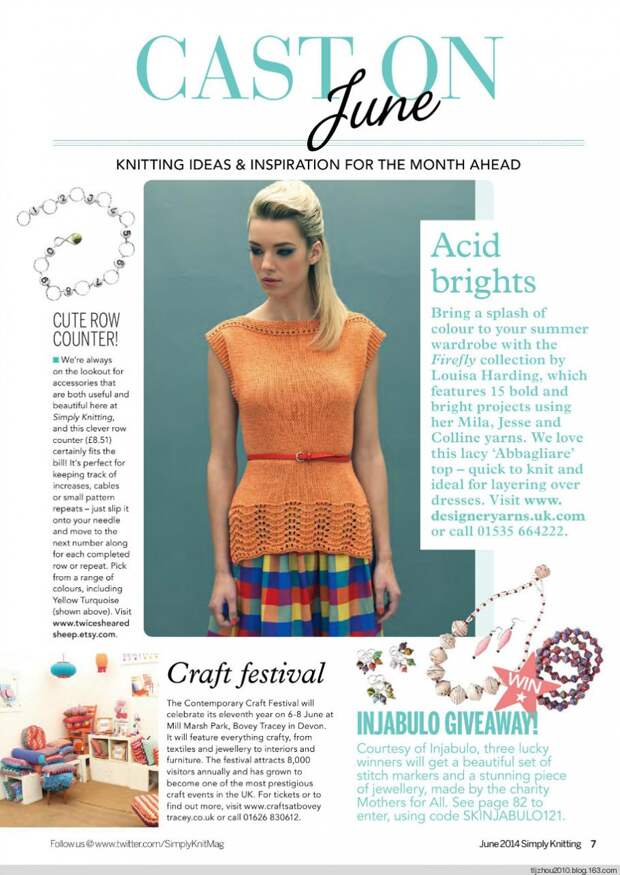 Simply Knitting №121 2014 - 紫苏 - 紫苏的博客 Simply Knitting №121 2014 - 紫苏 - 紫苏的博客