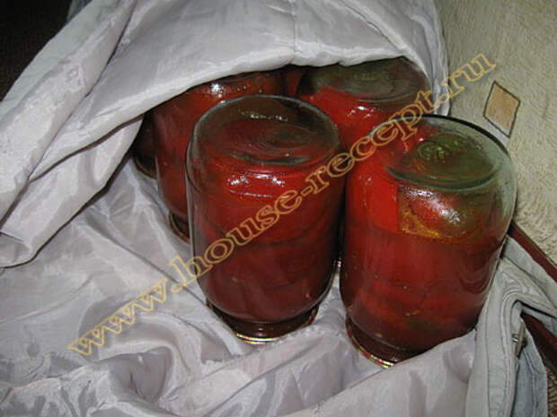 Укутываем банки с перцем
