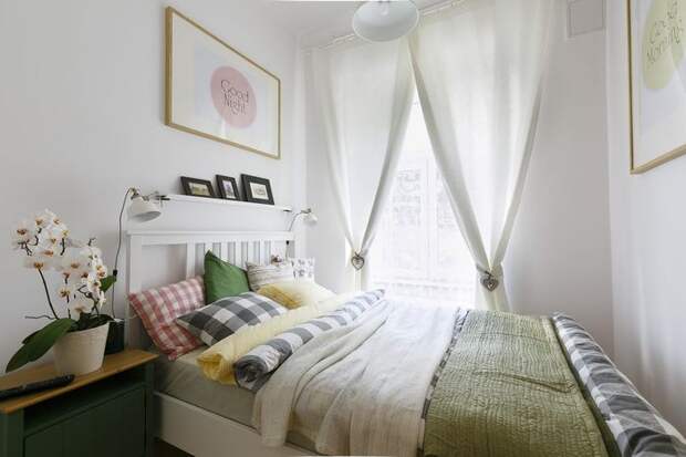 Стильная маленькая спальня
