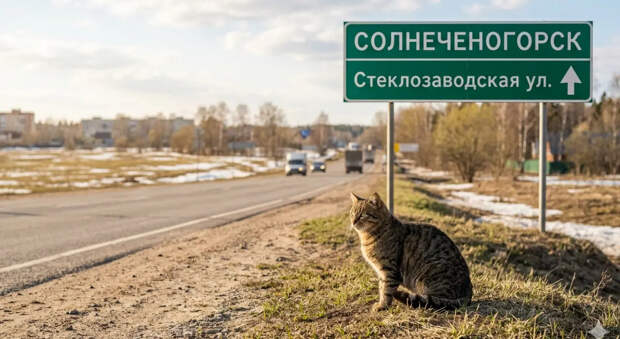 Потерявшийся кот Жорик прошёл 65 километров от Москвы до дома в Солнечногорске