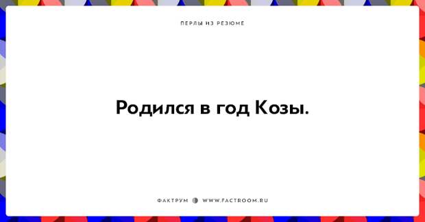 20 незабываемых перлов из резюме оригинальных людей