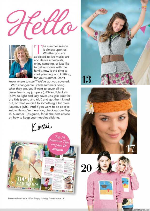 Simply Knitting №120 2014 - 紫苏 - 紫苏的博客