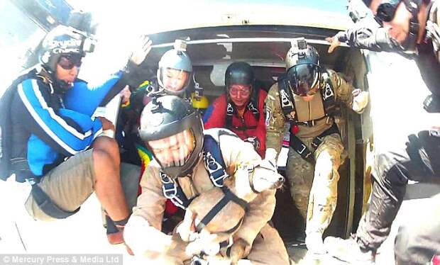 Nathan was particularly pleased with the footage of the pair during the tandem skydive