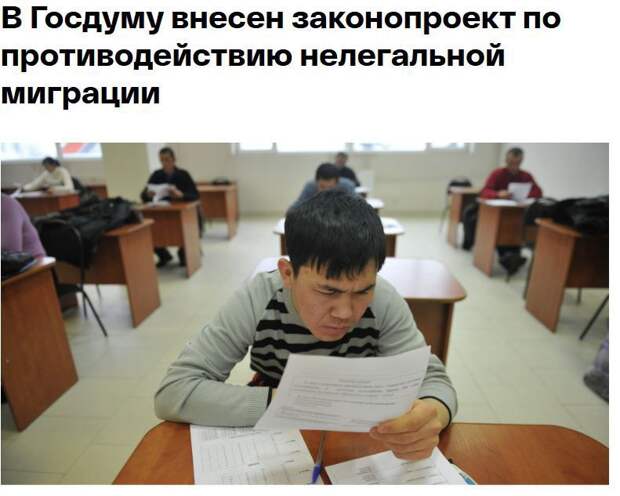 В ГД внесен проект по противодействию нелегальной миграции и защите здоровья