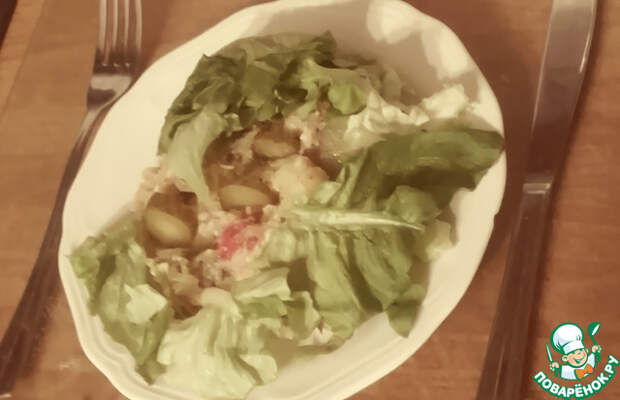 Запеченый картофель в маринаде с перцем