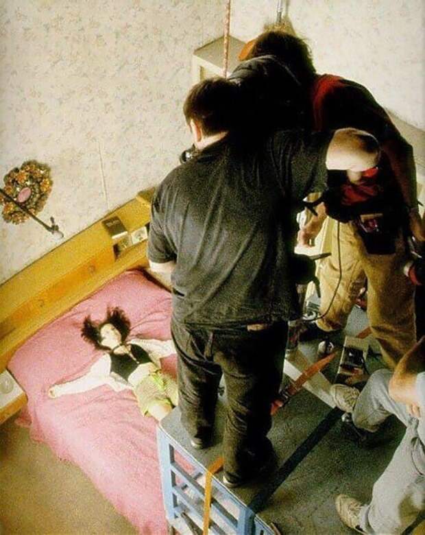На съёмках фильма "Леон", 1994 год
