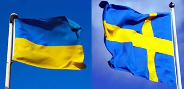 Флаг украины и швеции фото