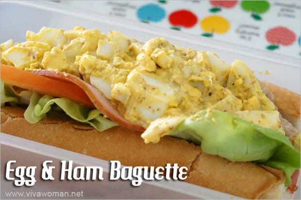 Egg Ham Baguette Lunchbox Idea Beauty Lunchbox Ideas: 5 Easy Sandwich Recipes