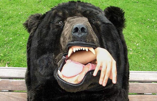 спальный мешок в виде медведя 