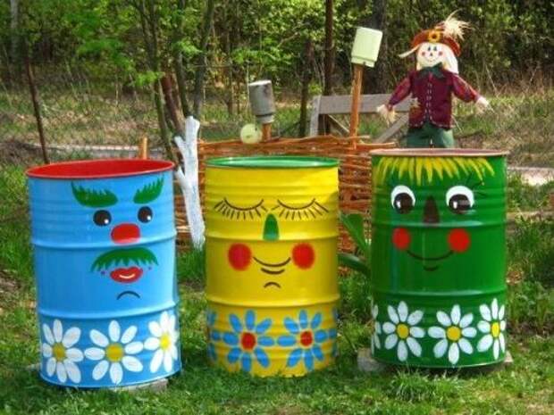 Расписные бочки