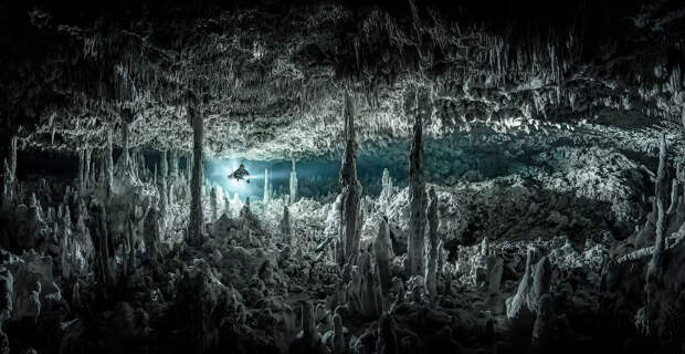 Система подводных пещер на полуострове Юкатан в Мексике.