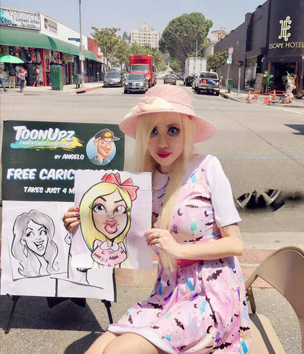 Офелии понравилось изображение ее уличным художником. Instagram opheliavanity.