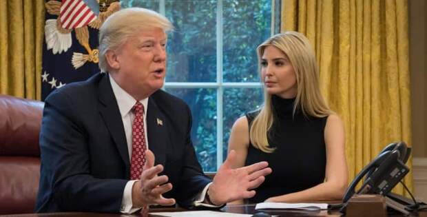 Дональд Трамп и его дочь Иванка