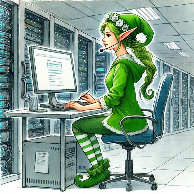 Эльфийка программистка.jpg Эльфийка программистка.jpg