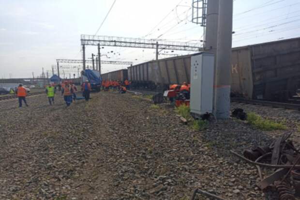 Два вагона с углем сошли с рельсов в Новосибирской области