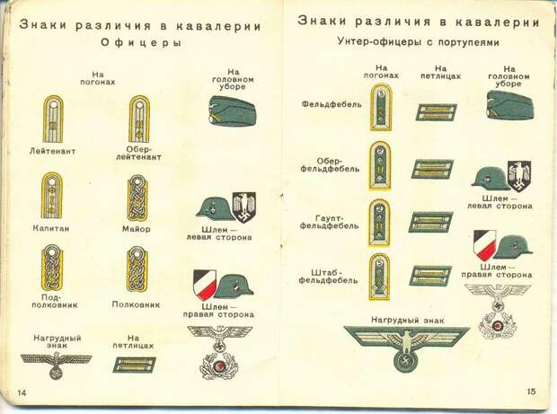 Какие знаки различия были у немецкой армии в 1941 году 