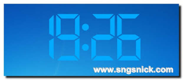 Digital Clock 4.5.7.1069 - Пример вида часов