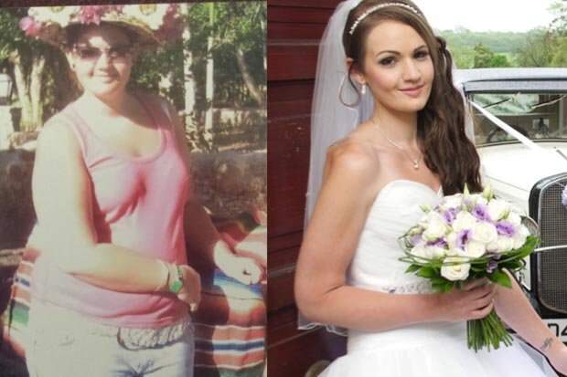 Bride lost an impressive five stone in just nine months