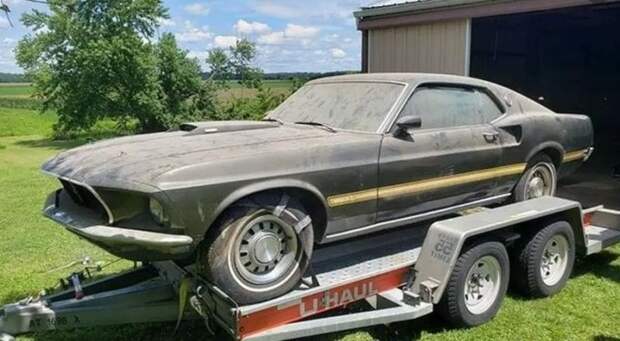 Забытый на 20 лет в сарае Ford Mustang продают всего за 15 тысяч долларов