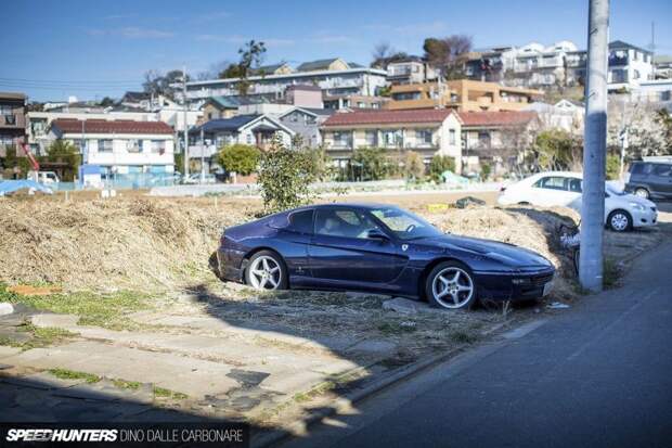 Заброшенный Ferrari в Токио: довольно печальное зрелище ferrari, авто, автомобили, брошенный автомобиль, спорткар, суперкар, токио, япония