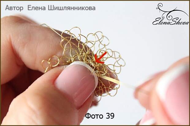 Вяжем из тонкой проволоки ажурные серьги «Мечты Одуванчика»