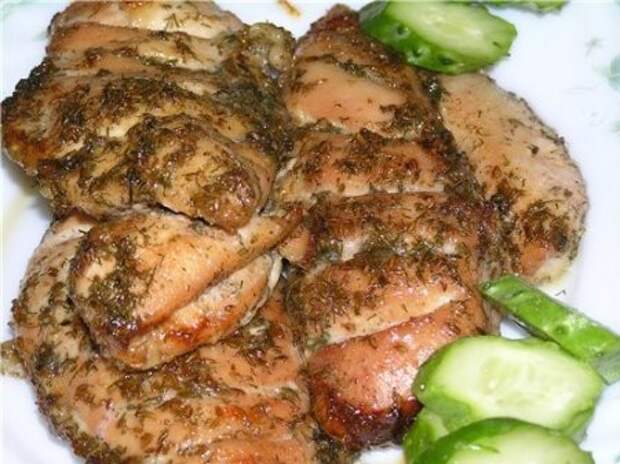 Вкусное филе курицы, запеченное в фольге в духовке