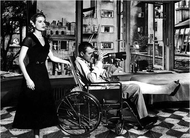 Грейс Келли (Grace Kelly) и Джеймс Стюарт (James Stewart) 