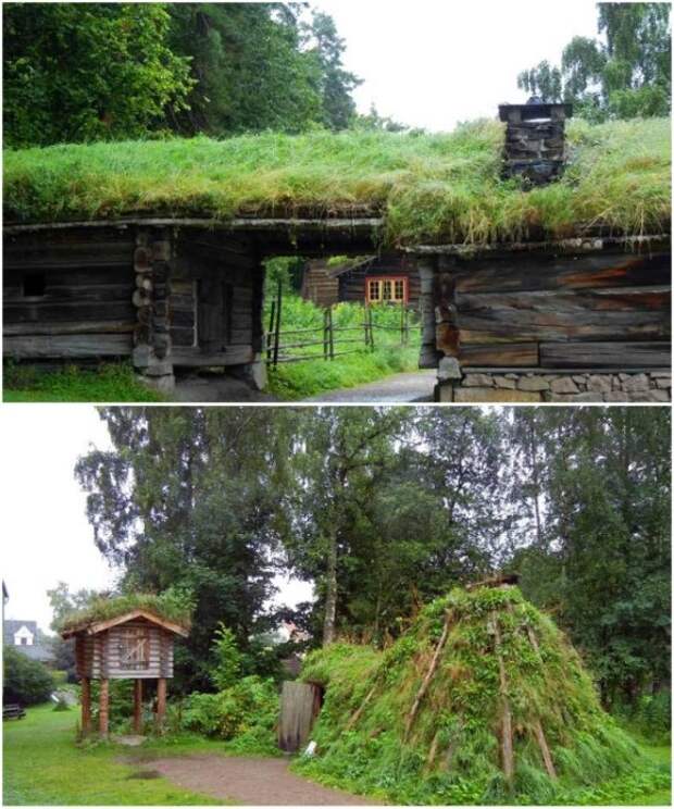 Аутентичные старинные постройки были перенесены на остров-музей Бюдгой (Осло, Норвегия). | Фото: dom.ukr.bio.