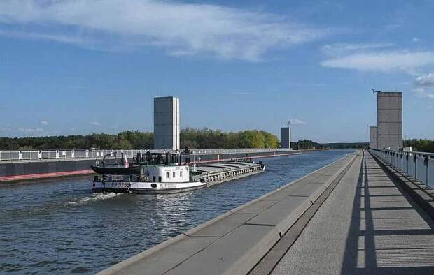 Магдебургский водный мост (Magdeburg Water Bridge), Германия