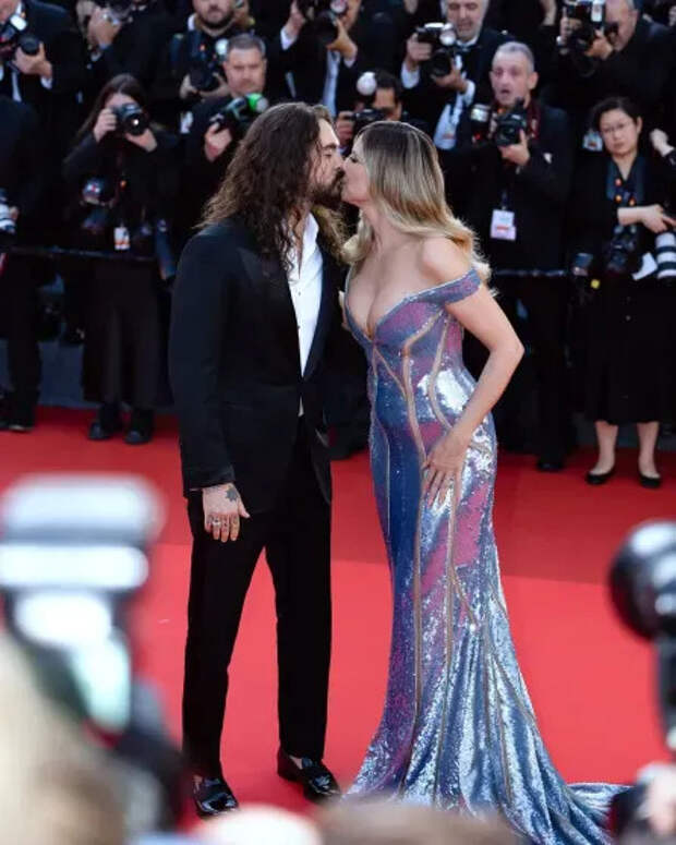 Том Каулитц и Хайди Клум в Elie Saab