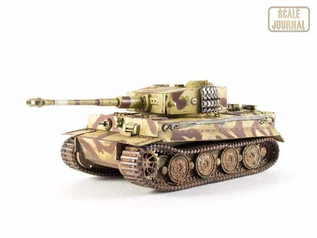 Второй гость - немецкий танк Tiger I, поздняя версия Немецкий Танк, моделизм, сборные модели, танк, тягач, хобби