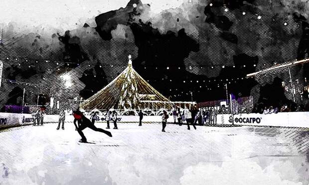 Каток на площади Ленина в Орле работает последние дни