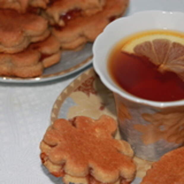 Вкусное печенье с брынзой и с джемом. Для Лены72.