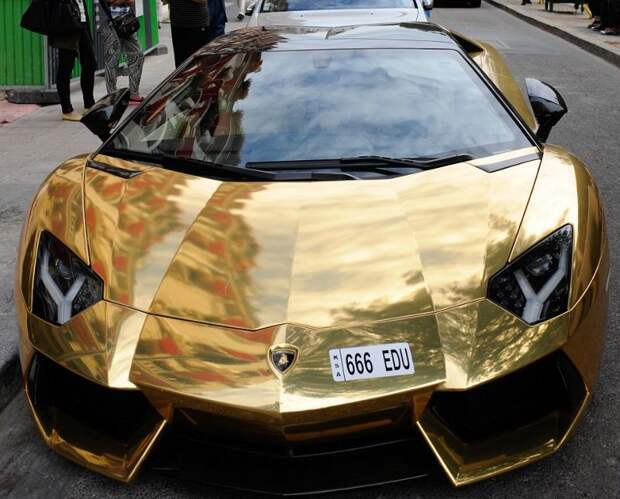 Позолоченный Lamborghini Aventador - предел роскоши
