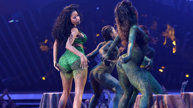Nicki Minaj performs onstage during the 2014 MTV Video Music Awards at The Forum on August 24, 2014 in Inglewood, California.