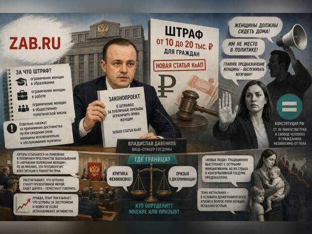 В Госдуме предложили наказывать рублём за дискриминацию женщин