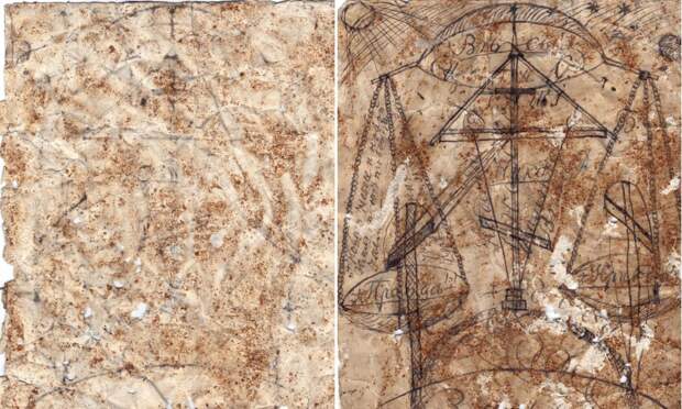 Реставраторы из Архангельска обнаружили старообрядческий рисунок в полушубке