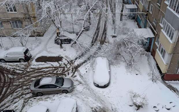 Москвичей призвали отказаться от поездок на авто из-за дождя со снегом