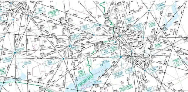 Схемы воздушного движения. Авиационные карты Jeppesen. Аэронавигационная карта Московской воздушной зоны. Воздушный коридор.