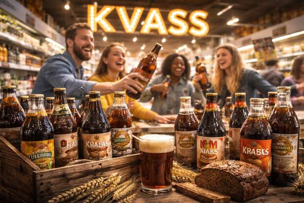 Русский квас в Британии стал новым хитом ЗОЖ и вышел на полки супермаркетов