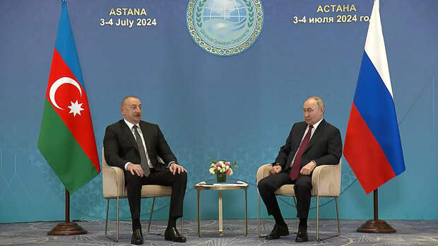 Путин на встрече с Алиевым заявил о росте товарооборота РФ и Азербайджана