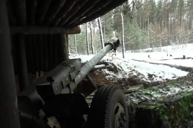 Гаубицы ВС РФ Д-30 поразили сеть опорных пунктов ВСУ в Запорожской области