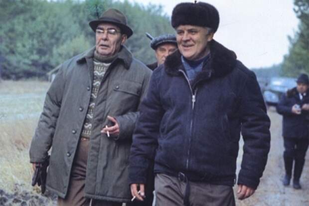 Брежнев в охотничьем хозяйстве «Залесье» на Киевщине, 1976 год