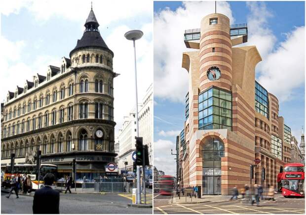 Неоготическое здание Mappin & Webb Building в Лондоне заменил объект, создатели которого напрочь проигнорировали очевидные и традиционные знания о красоте и пропорциях. | Фото: timeviews.home.blog. Неоготическое здание Mappin & Webb Building в Лондоне заменил объект, создатели которого напрочь проигнорировали очевидные и традиционные знания о красоте и пропорциях. | Фото: timeviews.home.blog.