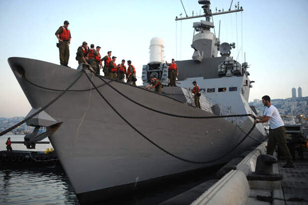 Израильский корвет «Ханит», 30 мая 2010 года. Фото: Israel Defense Forces / Flickr