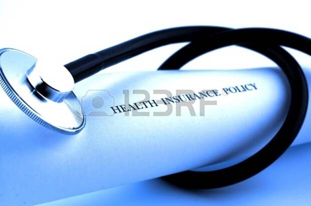 Stethoscope wrapped around health insurance policies, SOFT FOCUS Stock Photo - 12837750